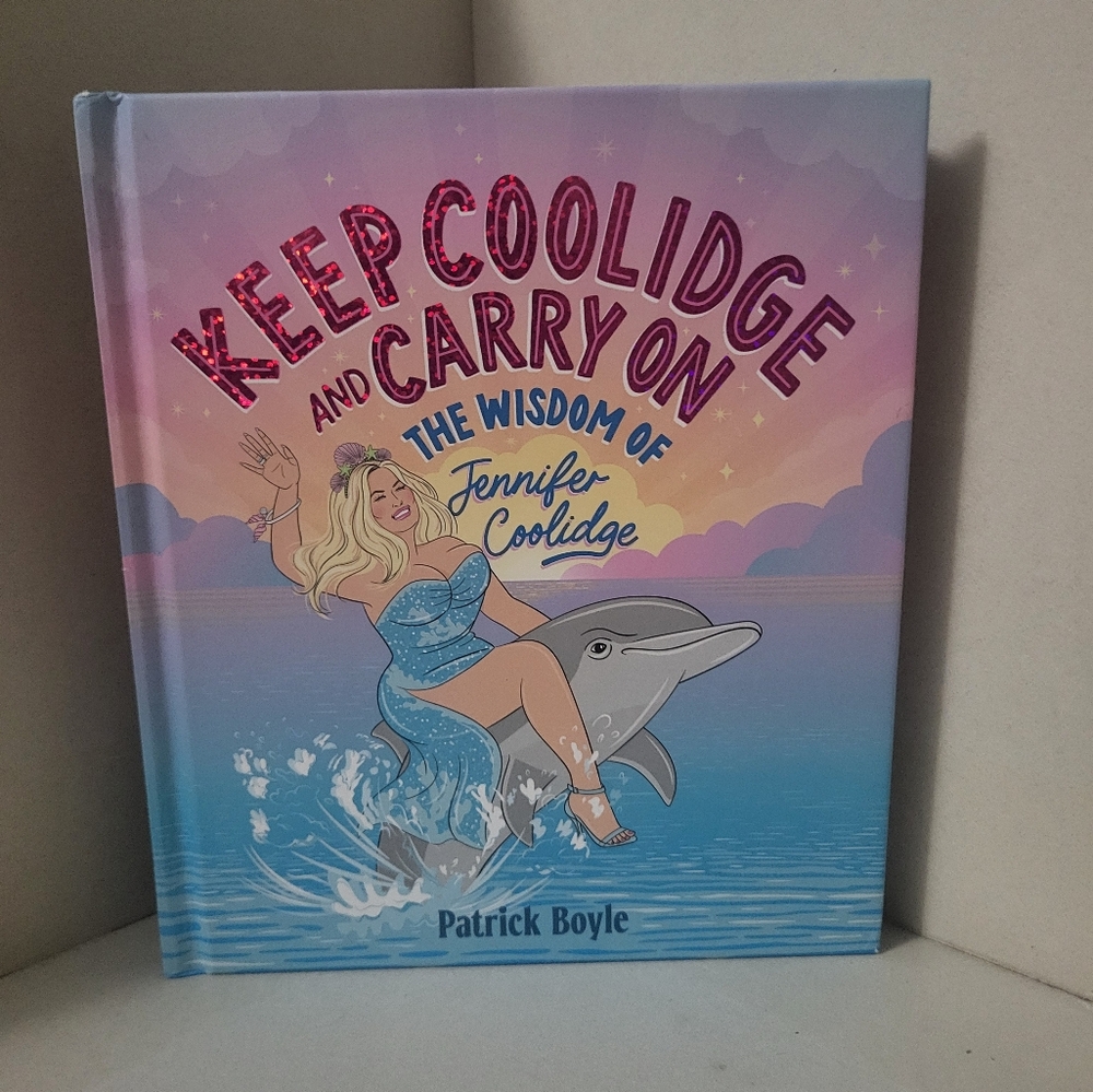 Jennifer Coolidge Keep Calm & Carry on hardcover book